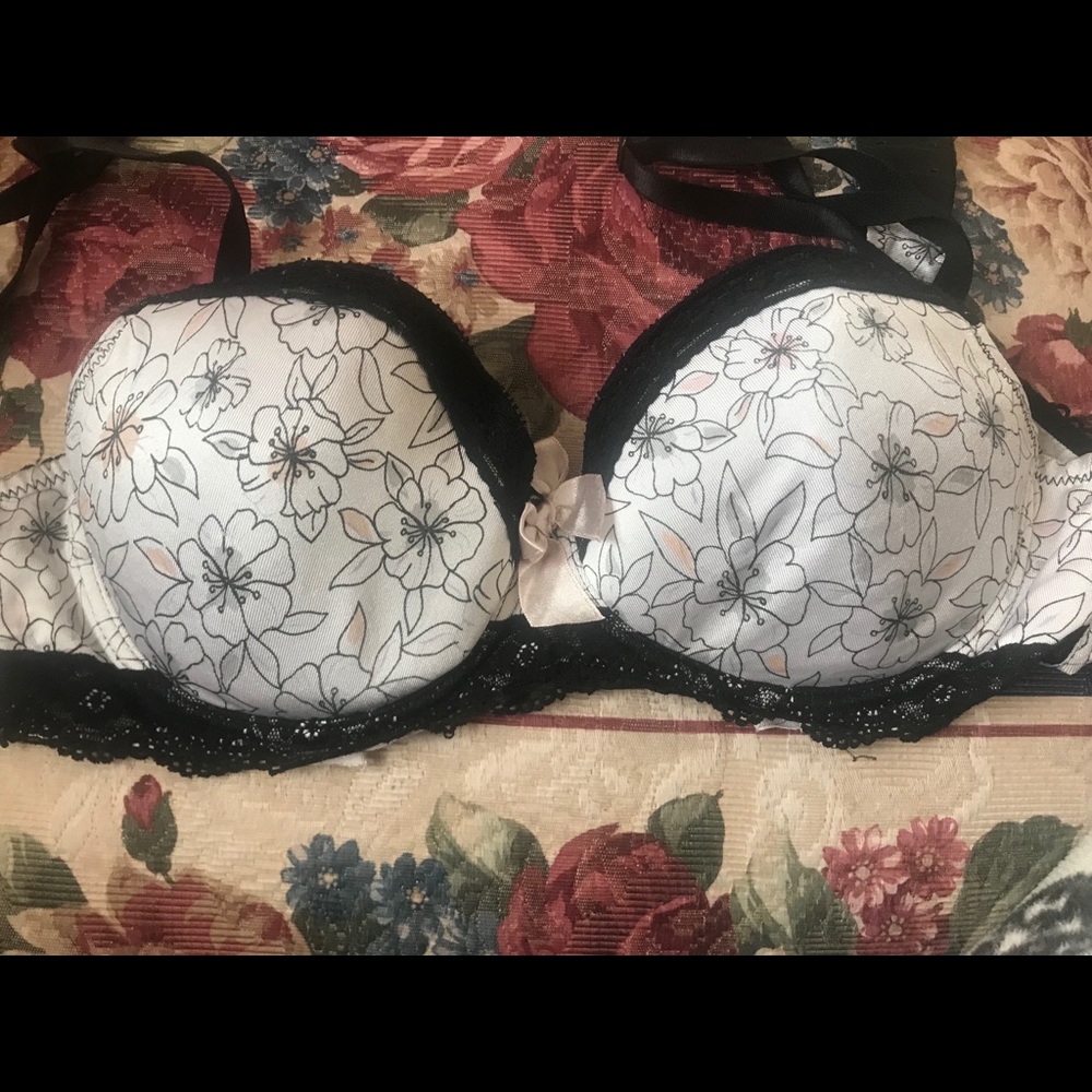 Floral print lace Bra